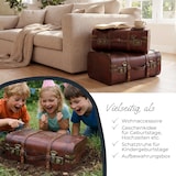 thumbnail of HMF Schatztruhe aus Holz, Vintage Koffer, 45 x 30,5 x 20 cm, Groß, Peru