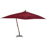 thumbnail of Helloshop26 - Parasol meuble de jardin en porte-à-faux avec mât en bois 400 x 300 cm bordeaux 02_0008621