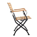 thumbnail of pemora Biergartenstuhl Klappstuhl Armlehnstuhl Outdoor Gartenstuhl Terrassenstuhl SENJA AL Teak