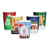 thumbnail of VEPATIM 125 Pappbecher Heißgetränkebecher doppelwandig WEIHNACHTSMIX 400ml (max 500ml)