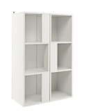 thumbnail of COSTWAY Set di 2 librerie in legno, scaffali in piedi con 3 livelli, scaffale per ufficio, scaffale per stoccaggio