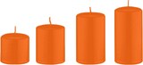 thumbnail of 4er Set Adventskerzen abgestuft Karotte Dunkel-Orange Ø 6 cm (Höhen 6, 8, 10 und 12 cm)