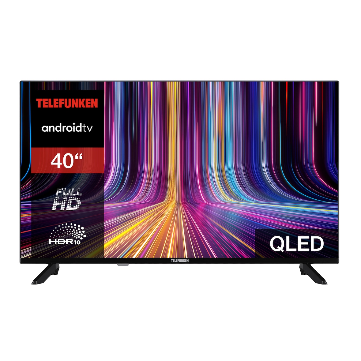 Telefunken QLED TV 40 Zoll Fernseher Full HD Android TV (HDR Smart TV, Triple-Tuner) QF40AO750S