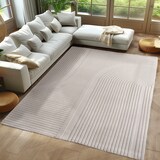 thumbnail of Carpetsale24 Teppich Boho 200 x 290 cm Creme, Weicher Skandinavischer Kurzflor, Waschbar, Großer Teppich für Wohnzimmer, Esszimmer oder offene Räume