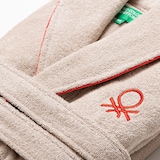 thumbnail of Benetton - Bademantel L/XL 100% Baumwolle 360GSM in Beige und Rot - Rainbow Be