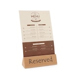 thumbnail of Tafelstandaard reserved hout 152x44x44 mm