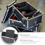 thumbnail of HMF 14661-02 Alu Werkzeugkoffer leer, 3 Etagen, 44 x 45 x 24 cm, Schwarz