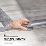 thumbnail of bümö höhenverstellbarer Schreibtisch Z-Serie 80x80 cm in Nussbaum, Gestell in Graphit - PC Tisch klein für's Büro manuell höhenverstellbar,