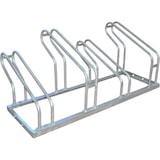 thumbnail of BRASQ Fietsenrek voor 4 Fietsen - Fietsentandaard - Fietsrek - Fietsbeugel voor Vloer Inclusief bevestigingsmateriaal - Zilver