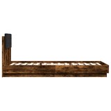 thumbnail of vidaXL Bettgestell mit Kopfteil Räuchereiche 90x200 cm Holzwerkstoff