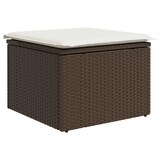 thumbnail of vidaXL 9-teiliges Garten-Sofa-Set mit Kissen in Braun aus Poly-Rattan