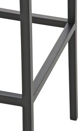 thumbnail of Décoshop26 - Set aus 2 Barhockern mit Fußstütze schlichtes Design 80 cm Sitzhöhe graues PVC schwarzes Metallgestell 10_0004363