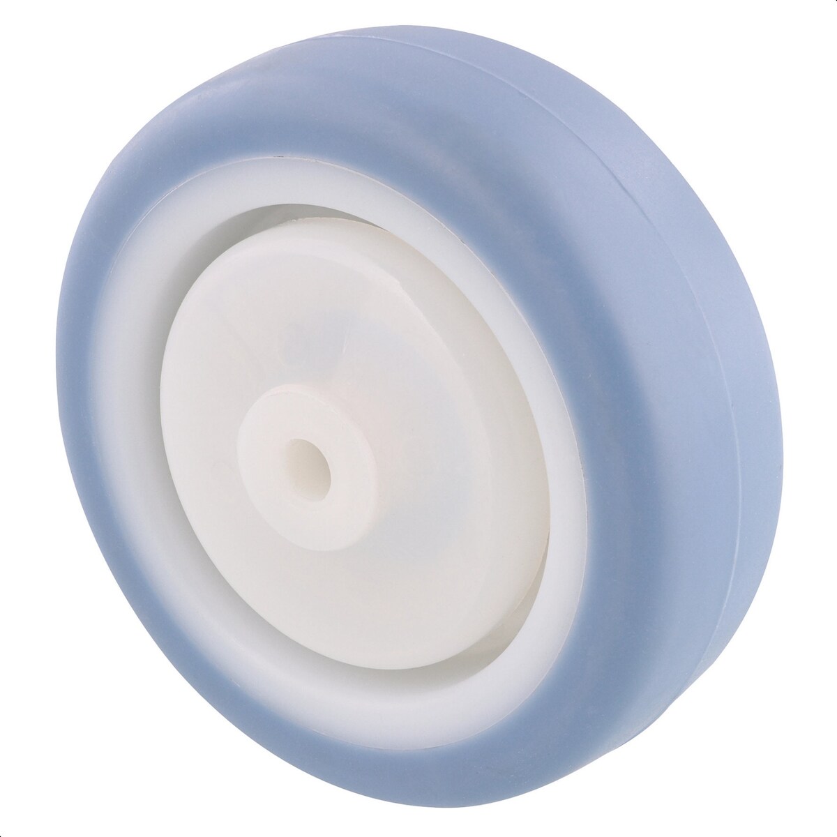 WAGNER Möbelrolle Soft Ersatzrad DELUXE - Ø 75 mm, blau / weiß, Kugellager, Tragkraft 75 kg - 03677601