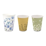 thumbnail of BIOZOYG 50 Stück Pappbecher Gänseblümchen, 200ml / 8oz, Einwegbecher, Pappbecher, Einweg-Trinkbecher, kompostierbar, grün mit Frühlingsdruck