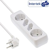 thumbnail of InLine® Steckdosenleiste, 4-fach, 2x Schutzkontakt + 2x Euro, weiß, 1,5m