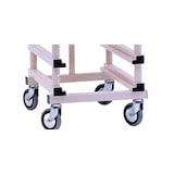 thumbnail of Carro porta bandejas plegable de 540 x 650 x 1710 mm. (h)  Para cajas o bandejas N.E. de hasta 320 mm. (h) 4 niveles GRIS, RUEDAS DE PP