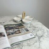 thumbnail of RestooTab - Tisch Rome XL Ø120cm Dekor Marmor bianca luna