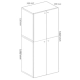 thumbnail of VCM Büroschrank Lona Weiß / Honig-Eiche
