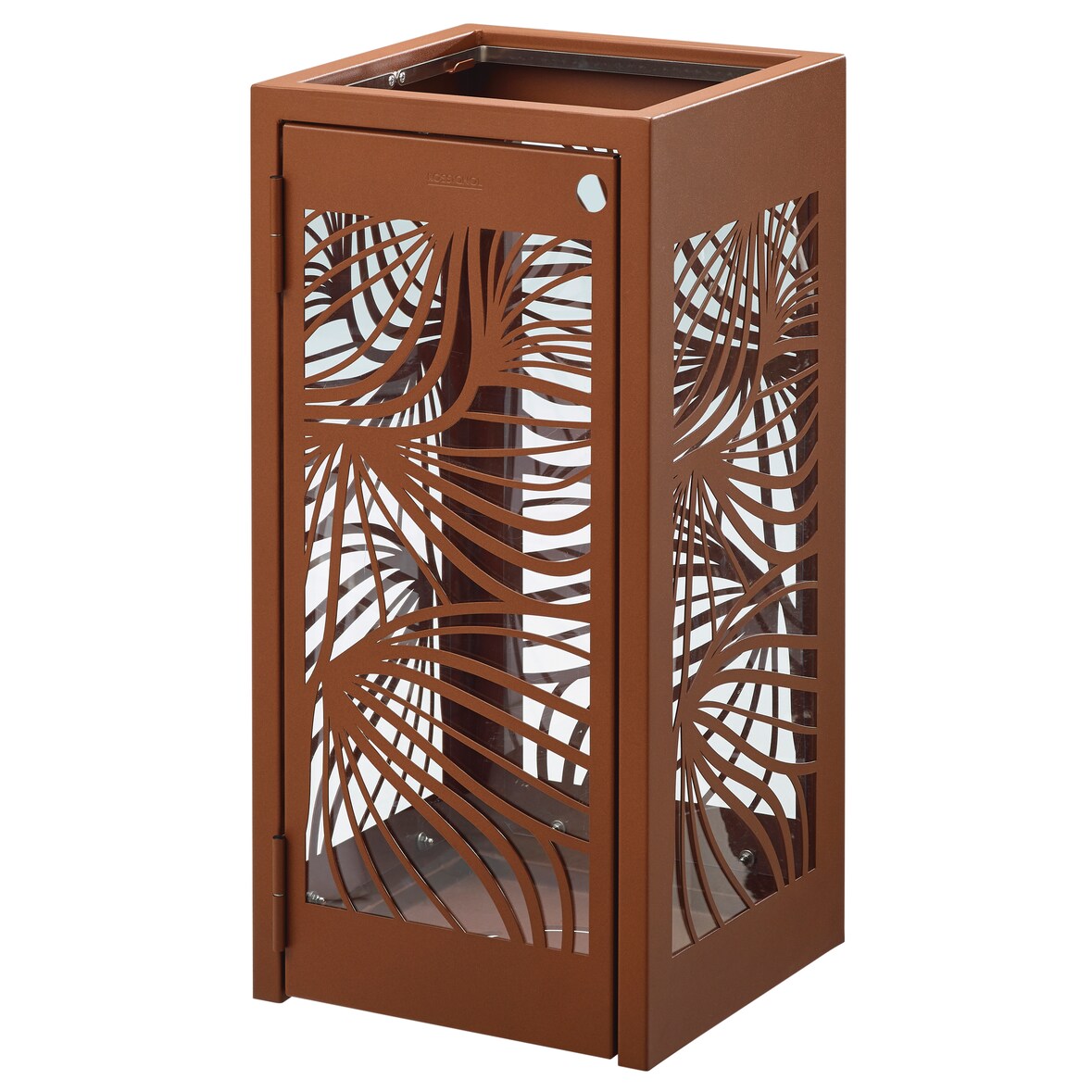 Rossignol - Corbeille 110L antinuisible vigipirate BELLA - effet corten