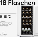 thumbnail of Klarstein Shiraz 18 Slim Uno Weinkühlschrank 50l 18Fl Touch-Bedienfeld 5-18°C Weißes Glas