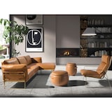 thumbnail of Angel Cerdá Canapé d'angle droite en cuir camel 6232C 302 x 166 x 84