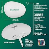 thumbnail of EASYmaxx Solar-Leuchte Stein flach 3,7V weiß