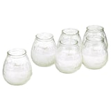 thumbnail of METRO Professional Kerze im Glas, Paraffin / Pflanzenwachs, Ø 9.8 x 10.2 cm, Leuchtdauer von 60/70 Stunden,  transparent, 6 Stück