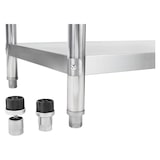 thumbnail of Helloshop26 - Professionele roestvrijstalen keukenplank 4 planken 120 x 48 cm max. 600 kg 3614119