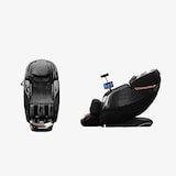 thumbnail of Luxus 4D Ganzkörper Massagesessel mit intelligenter SL-Schiene, Wärmetherapie, Bluetooth & Tiefenmassage Schwarz L155xB76xH116cm /GH-G6Hei/