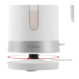 thumbnail of Bomann WK 5012 CB Hervidor Agua Eléctrico, 1,8 L, sin BPA, Resistencia Oculta, Inalámbrico, Apagado Automático, Blanco, 2200W