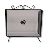 thumbnail of Parascintille schermo per camino caminetto in ferro battuto con ante laterali richiudibili