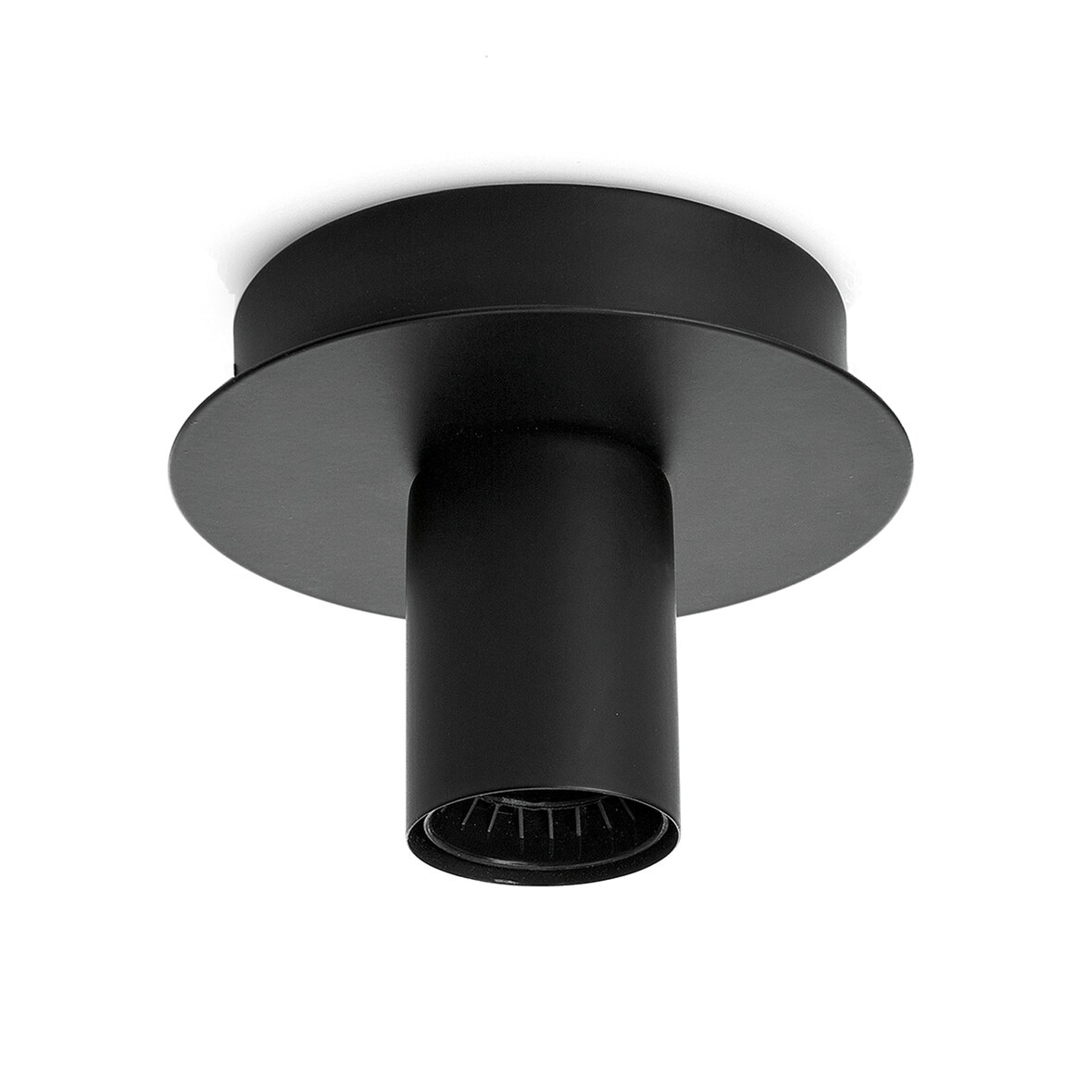 Plafoniera Contemporanea Up And Down Metallo Nero 1 Luce E27