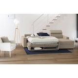 thumbnail of Dmora Divano Letto Alberta, Divano ad angolo, 100% Made in Italy, Sofà con apertura girevole, con Penisola contenitore Destra, Cm 280x95h85, Beige