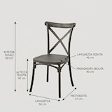 thumbnail of Set 6 Sedie Design Impilabile Moderne per Cucina Pranzo Ufficio - Rovere