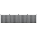 thumbnail of Helloshop26 - Set di 4 pannelli frangivento e per la privacy in legno composito (WPC) grigio 185 x 747 cm 03_0006589