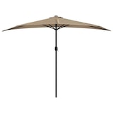 thumbnail of Parasol de balcon avec mât en aluminium Taupe 300x155 cm Demi Modèle Soleil Tropica Plus
