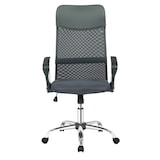 thumbnail of Möbilia Cadeira de escritório em couro sintético | altura ajustável | L 62 x P 60 x A 111 cm | preto / prata