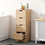 thumbnail of HOMCOM Mobile Bagno Salvaspazio 4 Cassetti in Stile Nordico Legno