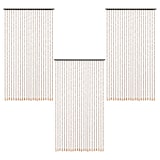 thumbnail of WellHome - 3er Set Perlenvorhänge für Türen 90x175 cm in Braun - Be Garden