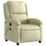 thumbnail of vidaXL Massagesessel Elektrisch Creme Echtleder