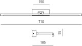 thumbnail of GAP 12W LED-Wandleuchte, 591 lm, 4000 K, verchromter Metallrahmen und Diffusor aus Kunststoff – Modernes Innendesign – Gea Luce