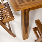 thumbnail of Conjunto de jardim. Mesa extensível de 180/240 cm de comprimento e 6 cadeiras reclináveis de madeira de teca de grau A