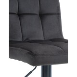 thumbnail of Conjunto de 2 bancos de bar Veludo do Peru preto/preto