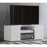 thumbnail of Lowina95 TV Tisch 2 Türen 2 Schubladen weiß.