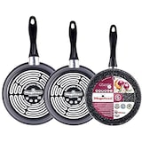 thumbnail of Magefesa Gransasso Juego 3 Sartenes 20-24-28cm, Inducción, Antiadherente PIEDRA libre de PFOA, Acero Vitrificado, Gris