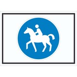 thumbnail of Schild Reitweg Symbol A3 Rückseite selbstklebend