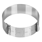 thumbnail of Fmprofessional Anelli da forno regolabili 2 pezzi, per torte, hamburger, acciaio inox, lavabili in lavastoviglie, diametro 9 a 11,7 cm, altezza 4 cm