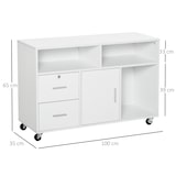 thumbnail of HOMCOM Mobile Porta Stampante con Cassetti Mobiletto Multiuso Bianco