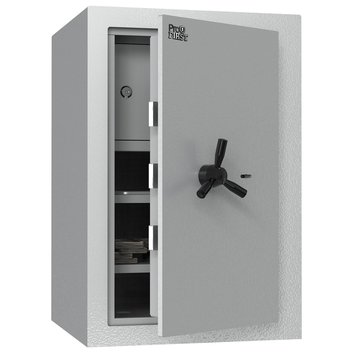 Profirst Wertschutzschrank EN1 Fortress 60 Doppelbartschloss lichtgrau