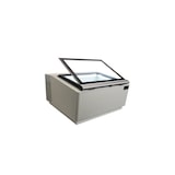 thumbnail of Tafelmodel ijsvitrine, wit, opent aan de serveerzijde.